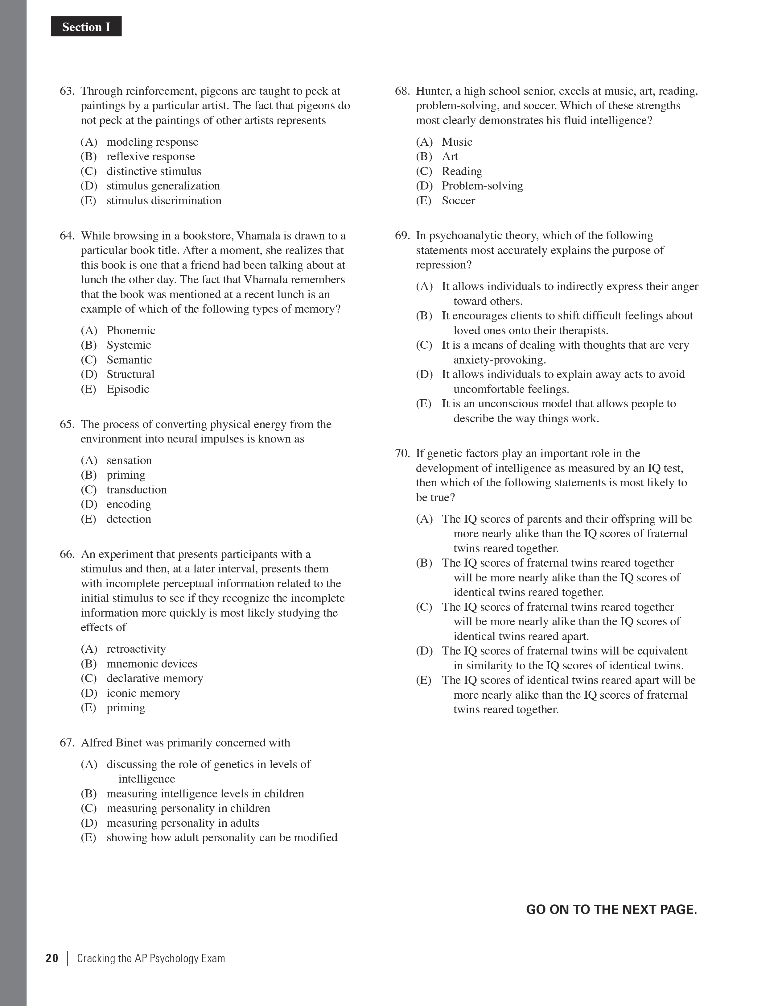 Extended ebook content for Cracking the AP Psychology Exam, 2016 Extended ebook content for Cracking the AP Psychology Exam, 2016